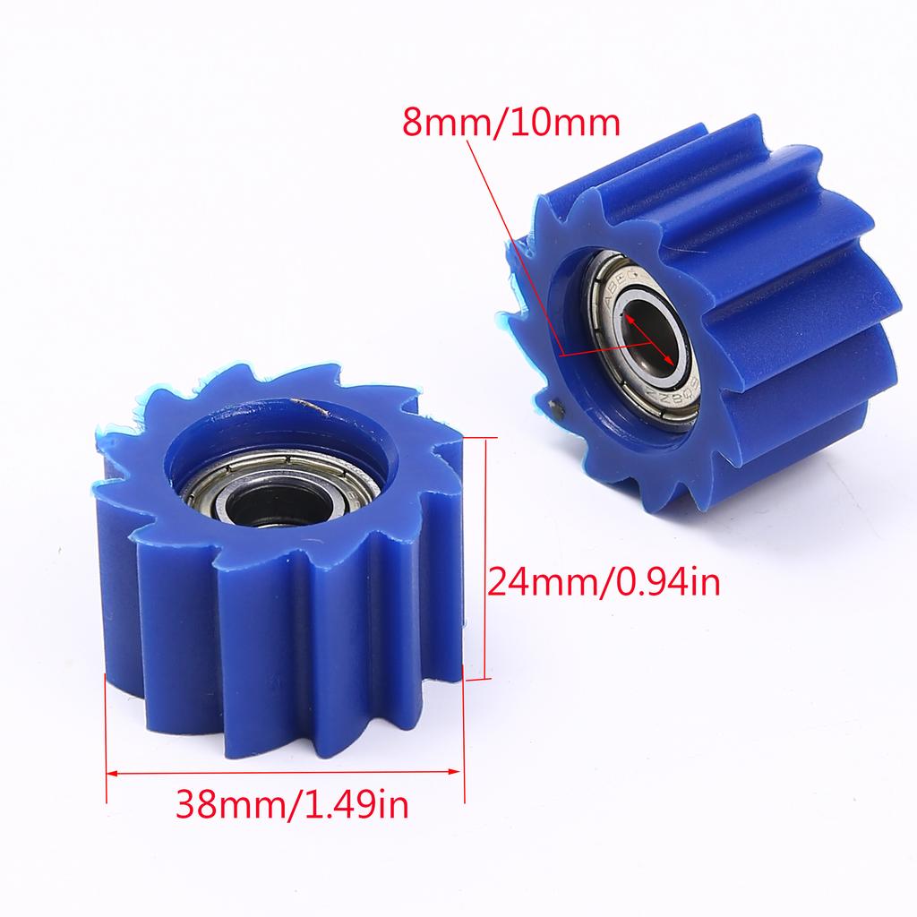 10mm 8mm Motorcycle Pulley Wheel Drive Chain Roller Tensioner For Yamaha Honda Kawasaki KX KXF 250 450 250F CR CRF RMZ WR YZ