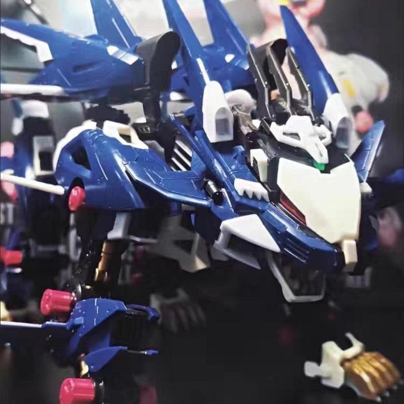 BT Building Blocks RZ-041 Синий Лигер Зеро Егерь 1:Пластиковый набор в масштабе 72, полностью подвижный, сборная модель, рождественские подарки для детей