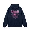 Womens Daisy Print Hooded Sweatshirt Loose Fit Casual Outerwear