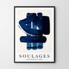 Plakat abstrakcja soulages