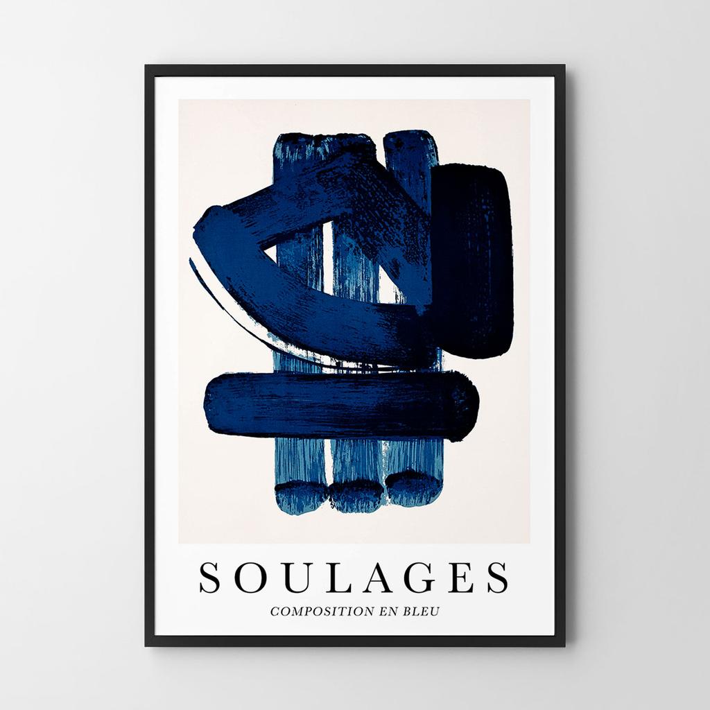 Plakat abstrakcja soulages