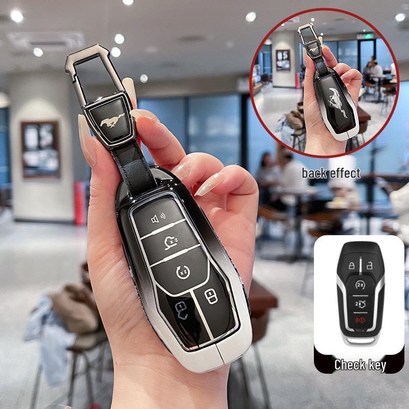 Compatible Smart and Remote Key Shells for Ford Edge, Mondeo, Taurus, and Lincoln Mustang.