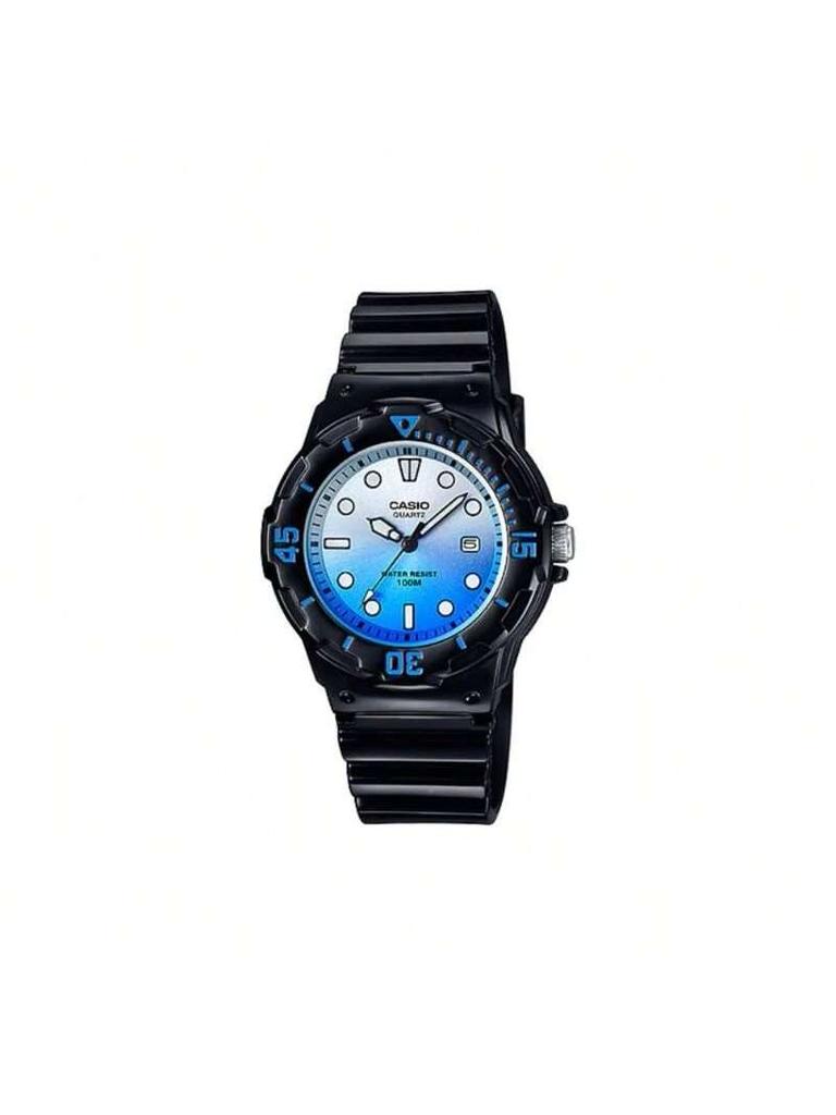 Casio Мужские кварцевые спортивные часы - Синий и белый циферблат с отображением даты (Модель LRW-200H-2E), Смоляной корпус