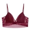 Элегантный кружевной французский бюстгальтер с треугольными чашками - без косточек, сексуальный дизайн спинки