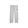 Li Ning Sports Fashion Series Casual Universal, прямые, со шнуровкой, фирменный логотип, зимние трикотажные спортивные брюки, унисекс, цветочно-серый AKLU867-2
