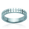 Steel Ring 'Chorégraphie' Silver Plated - 4 Mm