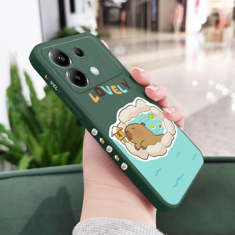 Чехол для телефона с изображением капибары для Xiaomi Poco F8 F7 X6 F6 M6 M5 M5S F5 X5 F4 X4 M4 F3 M3 X3 Pro 4G 5G GT Силиконовая крышка