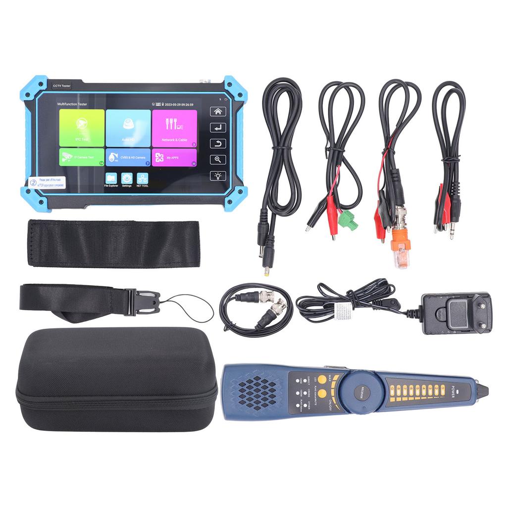 Тестер камеры видеонаблюдения HD VGA Входной сетевой аналоговый коаксиальный монитор AHD TVI CVI Тестер камеры с линией F