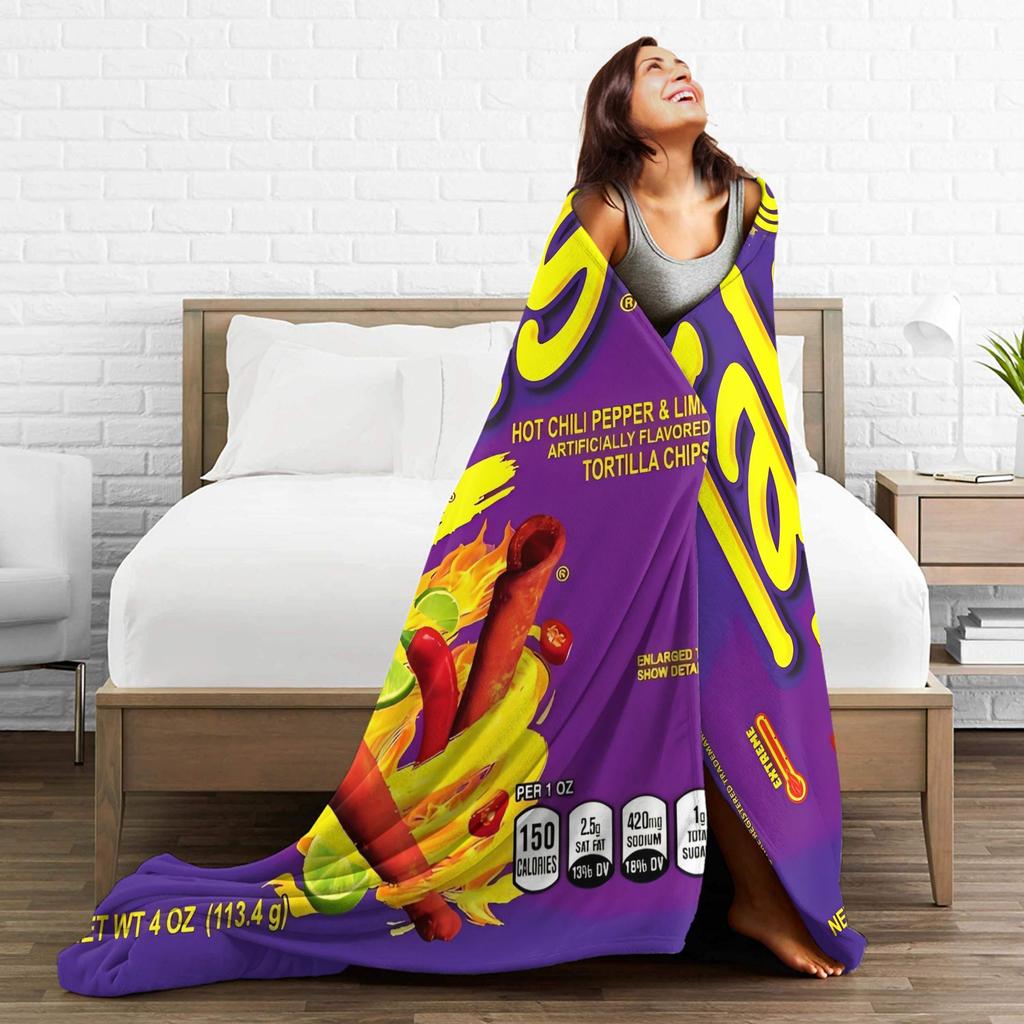 Плед Takis Chili Chips Теплый Новый Плюшевый Постельное Белье Пледы Для Улицы Декоративный Фланелевый Покрывало Покрывало на Кровать