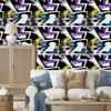 Yellow Graffiti Wallpaper for Living Room and Bedroom 50x1000