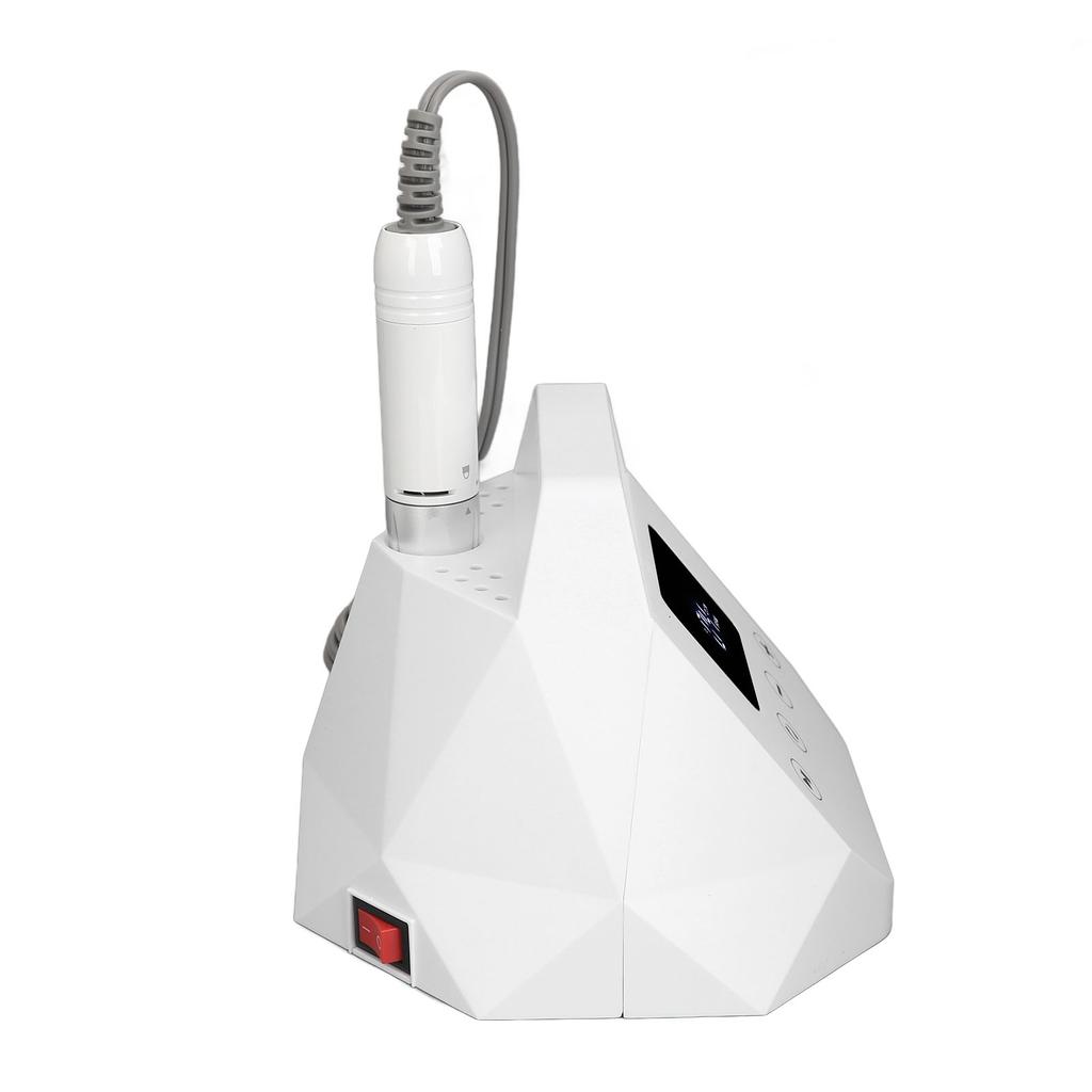 Electric Nail Drill Machine 35000RPM Low Vibration Stable Speed Nail Grinding Machine White