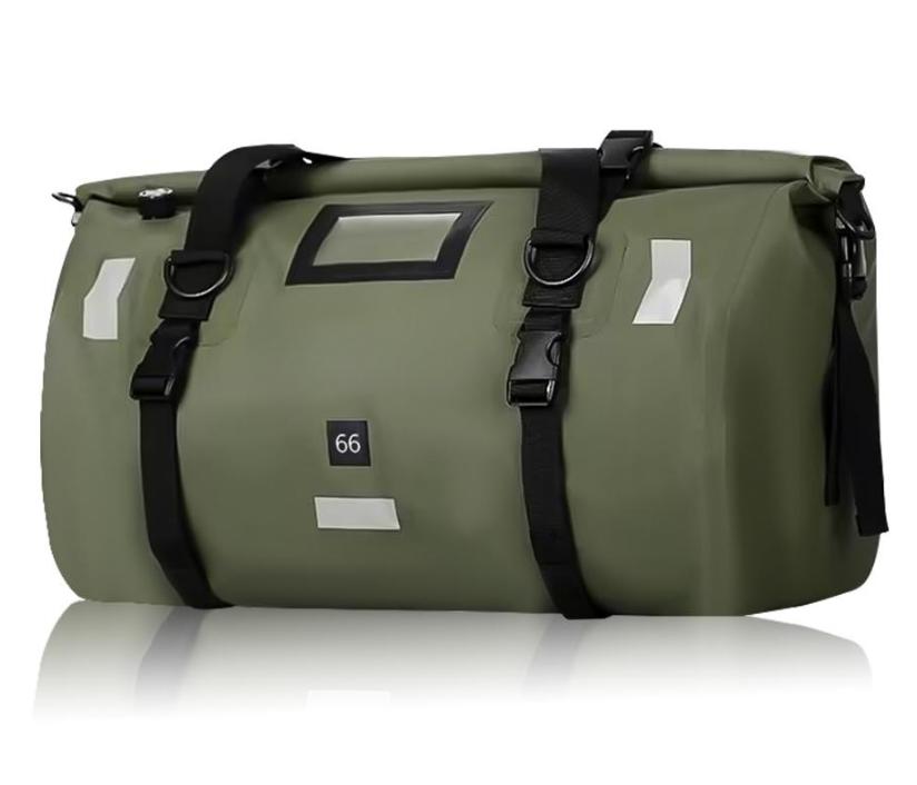 Мотоциклетная водонепроницаемая задняя сумка для путешествий и активного отдыха, сухой рулонный пакет для багажа 40/66, рюкзак для мотоциклетного багажа, сумка на сиденье мотоцикла