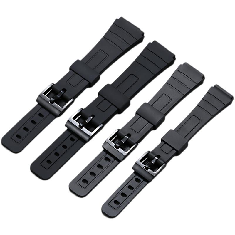 14 16 18 мм Выпуклый полимерный ремешок для часов Casio F-84/91W/94/105 AE1200/1300/F91W/W218/F108 Спортивный сменный браслет ремешок