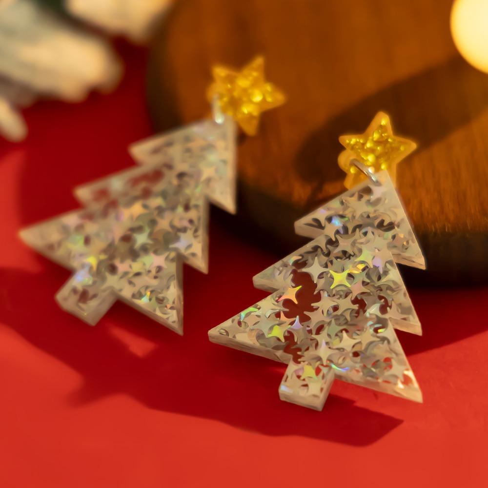 Dangle Merry Christmas Earrings Bohemian Xmas Earrings Studs New Year