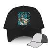 Мужские хлопковые шапки Venti Genshin Impact classic Уникальные бейсболки Роскошная кепка с графикой Anime Game Регулируемая шляпа унисекс в стиле хип-хоп