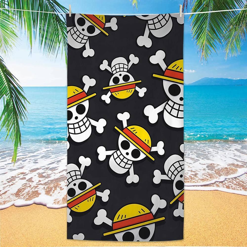 Popular Beach Towel Cartoon Animation Nautical King Bath Towel Microfiber Quick-Drying Towel