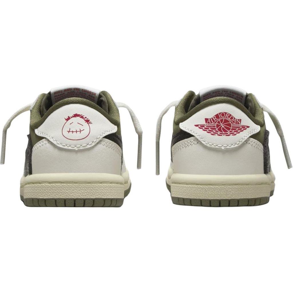 Кроссовки Travis Scott x Air Jordan 1 Retro Low OG SP TD Reverse Olive / Medium Olive Baby Green Black Sail DO5441-200