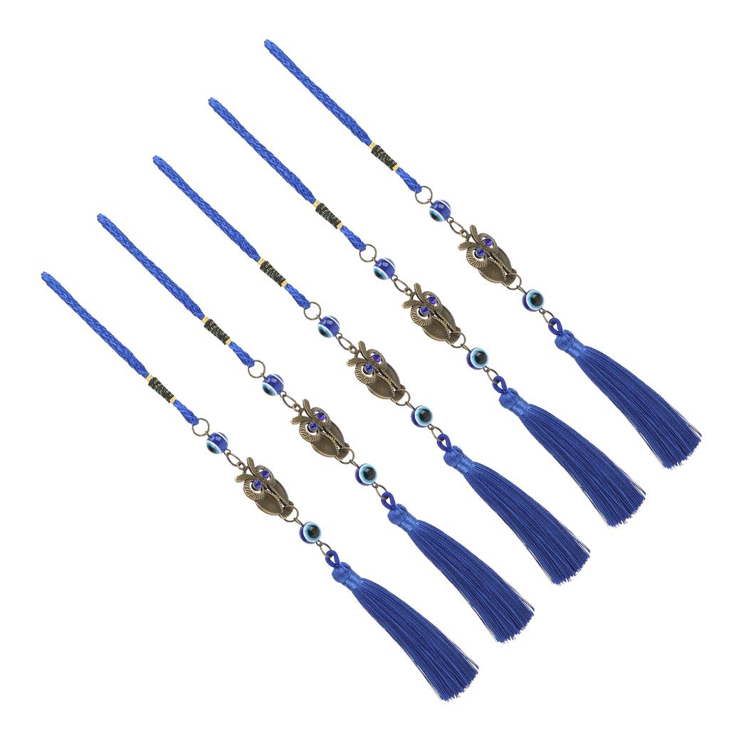 5 шт. подвеска с изображением совы в виде синего глаза, изящное бронзовое украшение в виде совы в виде синего глаза от сглаза, украшения для дома, офиса, автомобиля