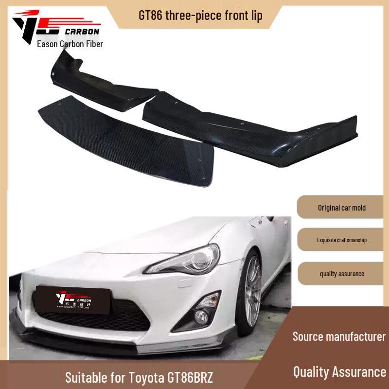 2013-2019 Toyota GT86 BRZ Трехкомпонентный сплиттер переднего бампера