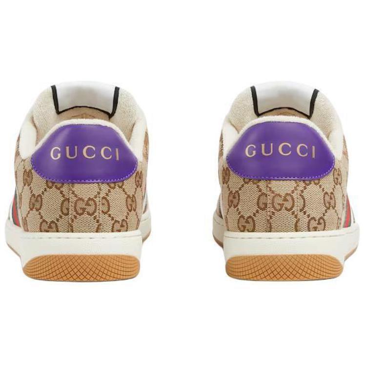 Gucci Кроссовки Screener 'Бежевый Фиолетовый' 812638 FAD3U 9752