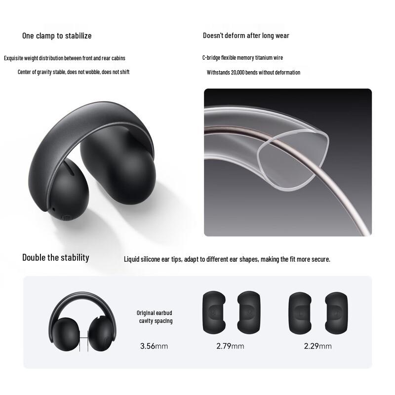 Спортивные Bluetooth-наушники SoundCore AeroClip с открытым дизайном