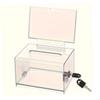 Transparent Suggestion Box Cardboard Raffle with Lock Easy Assembly Money Collecting for