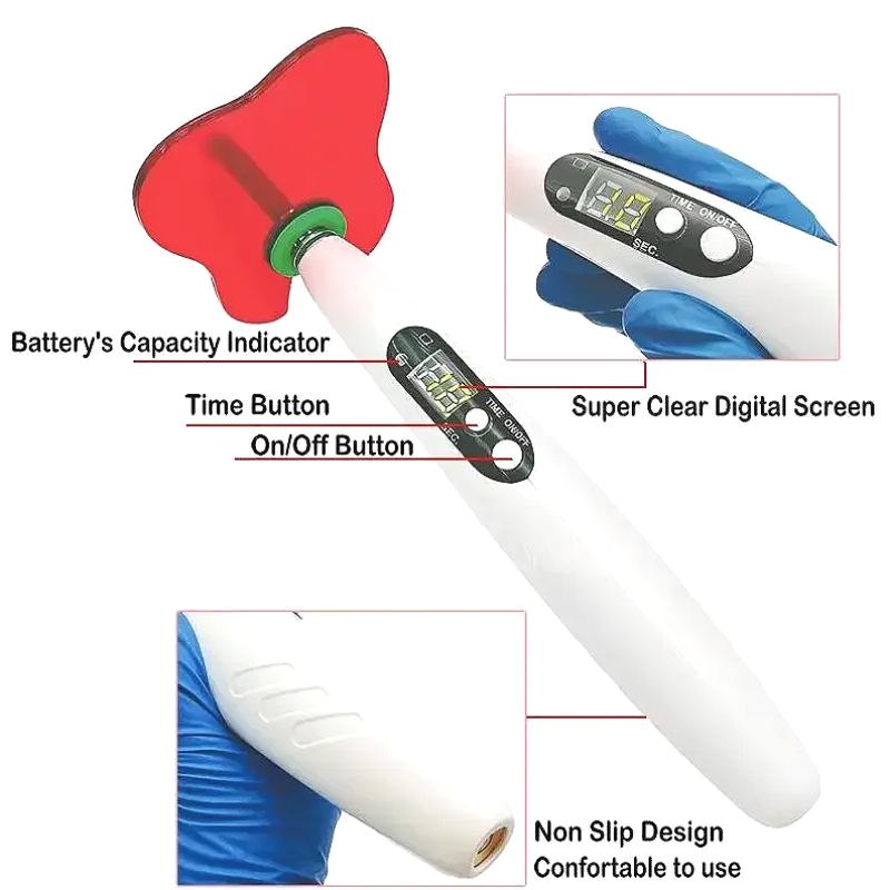 Стоматология Беспроводная светодиодная отверждающая лампа 5 Вт LED-B 110 В-240 В Отверждающие композиты Инструменты/Оборудование для оральной терапии