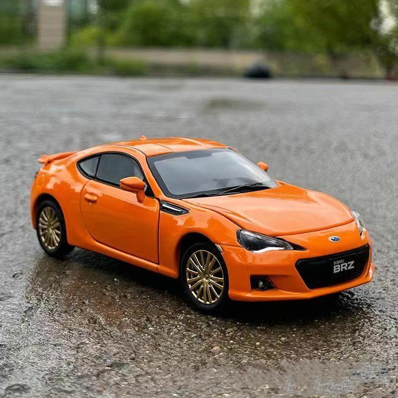 1/32 Модель спортивного автомобиля Subaru BRZ из сплава, Литой металлический игрушечный симулятор, Звук, Свет, Коллекционная серия, Подарок для детей