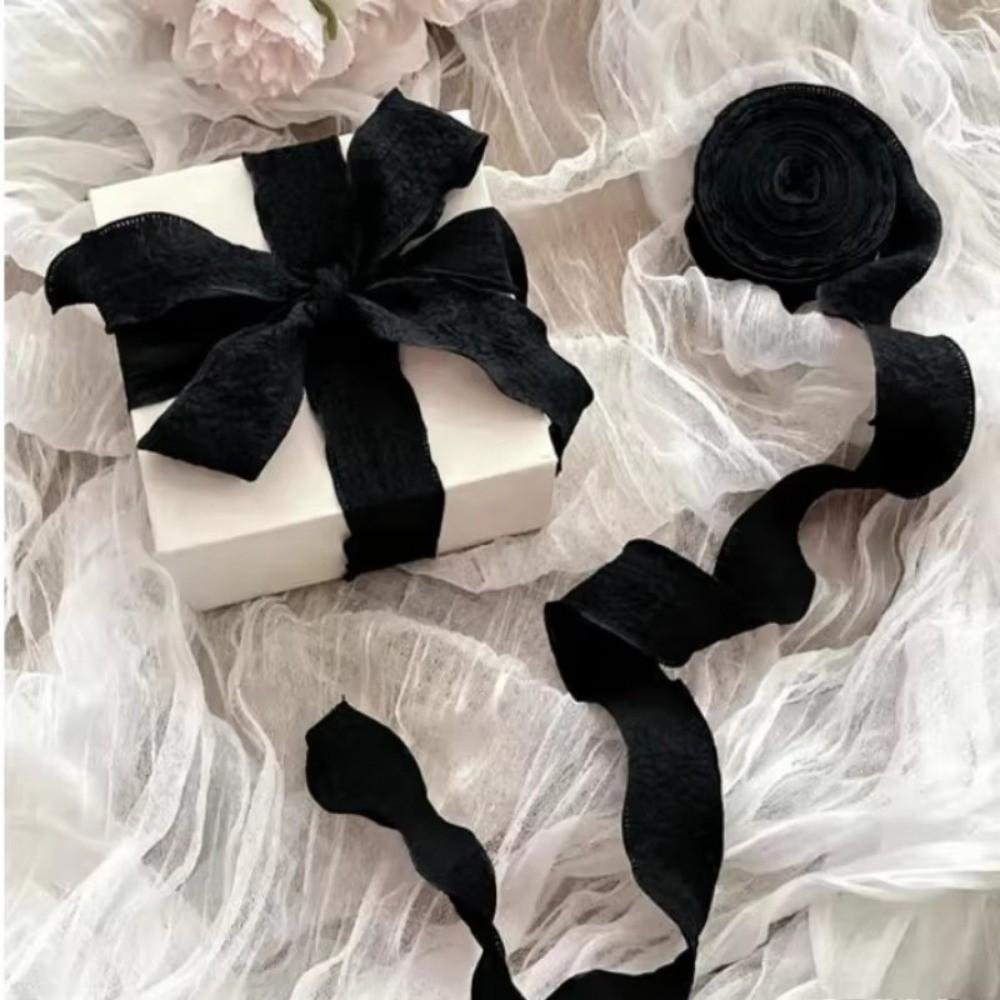 DIY Packaging Ribbon 5-Yard Gift Wrapping Ribbon Korean Pleated Ribbon Jewelry Display Packaging