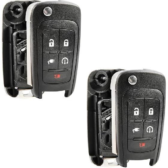 Replacement for 2011-2015 Chevrolet Volt 5-Button Remote Key Fob Shell Case OHT05918179