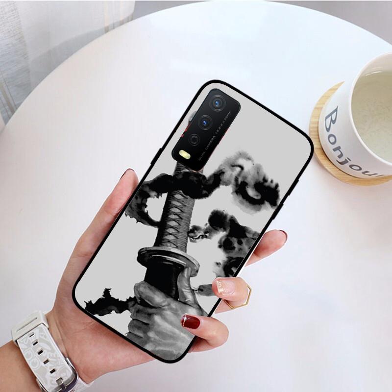 Чехол для телефона в японском самурайском стиле для VIVO Y31 Y21 Y70 Y21S Y20 Y72 1907 Y12 Y11S Y53S Y33S Y55 Y76 Y51 Y15S Y01 Funda