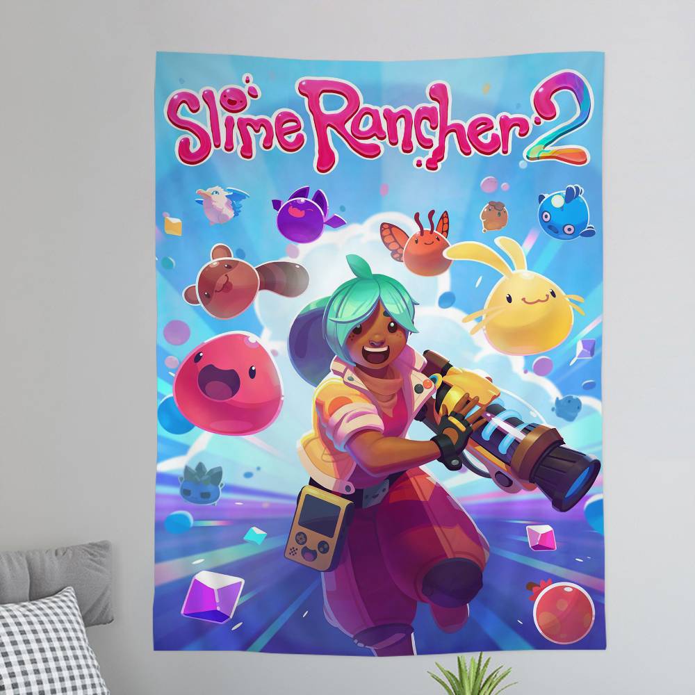 Игра SSlime Rancher Подвесной Бохо Гобелен Подвесной Таро Хиппи Настенные Ковры Комната Домашний Декор