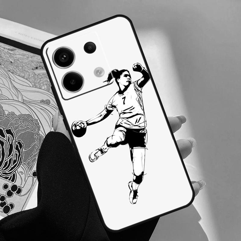 Handball Sport Case For Xiaomi Redmi Note 13 12 11 9 10 14 Pro 9S 10S 11S 12S Redmi 13C 10C 12C 14C Cover
