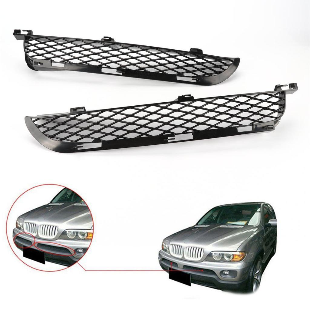 Front Lower Bumper Grille Inlet Grill Replacement Fit For BMW 2004-2006 X5 E53 Facelift Car Accessories 51117116397 51117116398