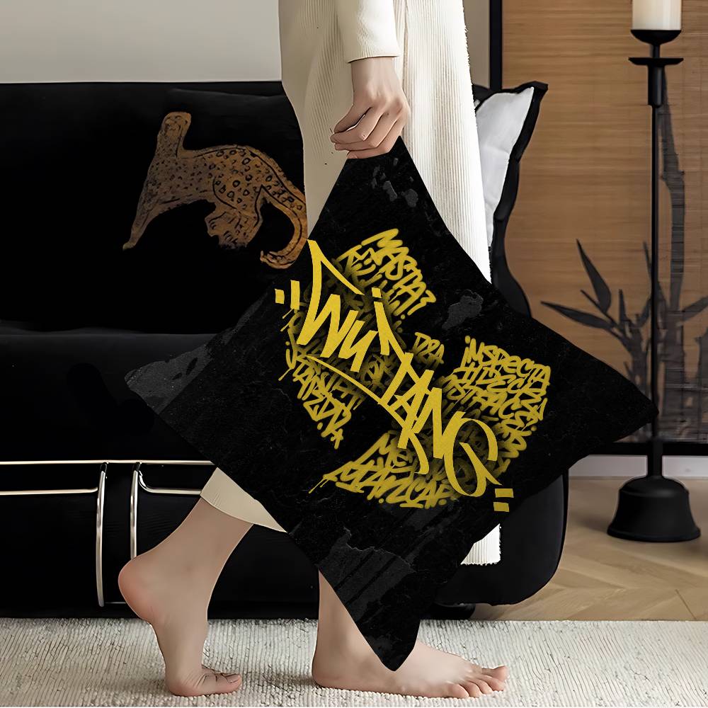 Group WWu Tang Hip Hop Cushion Cover Polyester Sofa Cushions Decorative Throw Pillows Home Decoration Pillowcover