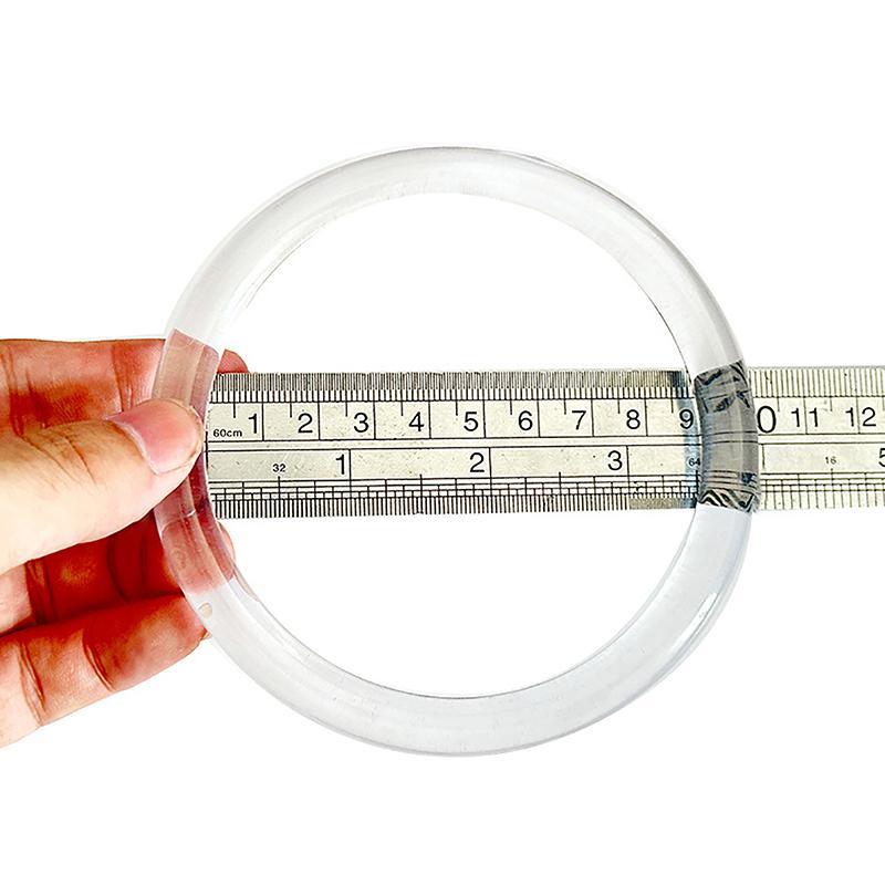 Изготовление деталей для сумки для покупок, ручки, круглая пластиковая ручка для кошелька, сменные аксессуары для сумки «сделай сам», 8,9 см