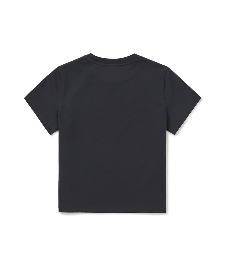 SNOWPEAK APPAREL Aerocool Женская укороченная футболка с буквенным принтом, короткий рукав (S26Mwfts25) Темно-синий