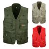 Мужской дышащий многокарманный весенне-осенний жилет для рыбалки на открытом воздухе
