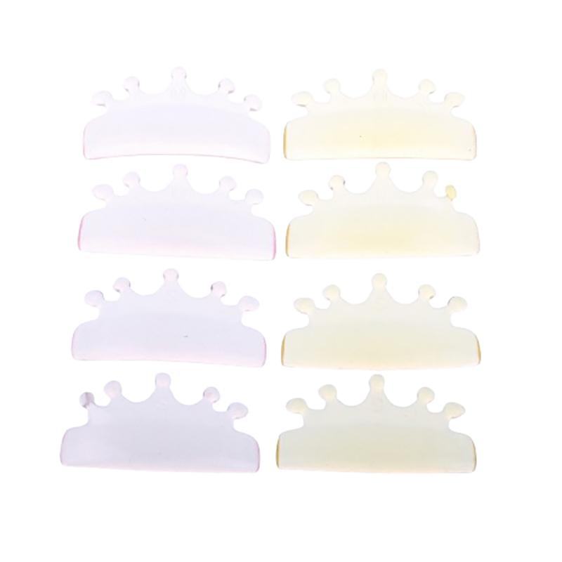 2 пары силиконовых бигуди для завивки ресниц в форме короны без клея, подушечки для ламинирования и лифтинга ресниц, 3D-аксессуары для наращивания и завивки ресниц