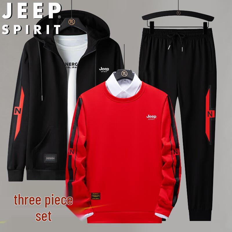 Мужской спортивный комплект из 3 предметов с капюшоном JEEP SPIRIT