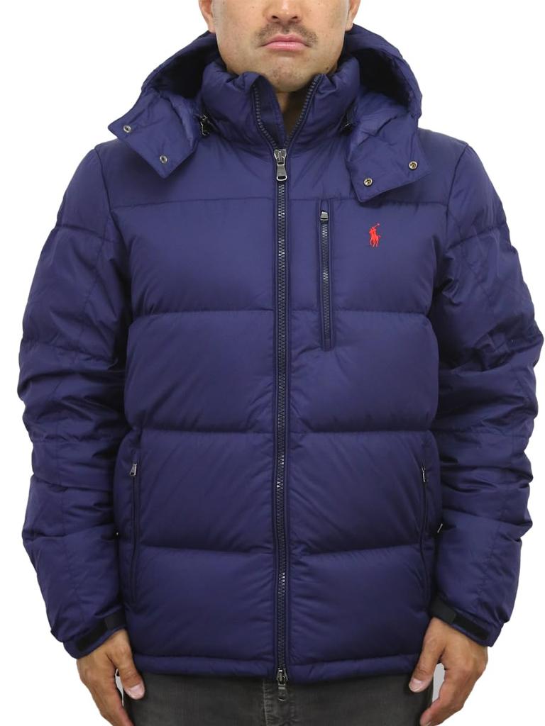 POLO RALPH LAUREN Down Size Navy Men's Double-Zip Jacket/Parka, 80/20, XXL, (Product Code 01010056)
