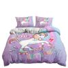 Three-Piece Unicorn Gradual Change Digital Printing Kit Quilt Cover Bedding