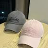 New Korean-style baseball cap for women in summer, versatile letter-print cap that makes the face look smaller, curved brim duckbill cap for men,