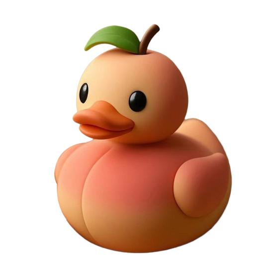 Фигурка Утки Фруктовой Смола Фигурка Утенка на Фруктовую Тему Персик Клубника Украшение Утки для Дома Офиса Декора Приборной Панели Автомобиля