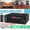12/220 В усилитель HIFI 2-канальный усилитель мощности звука усилитель для домашнего кинотеатра Поддержка звука FM USB SD/дистанционное управление