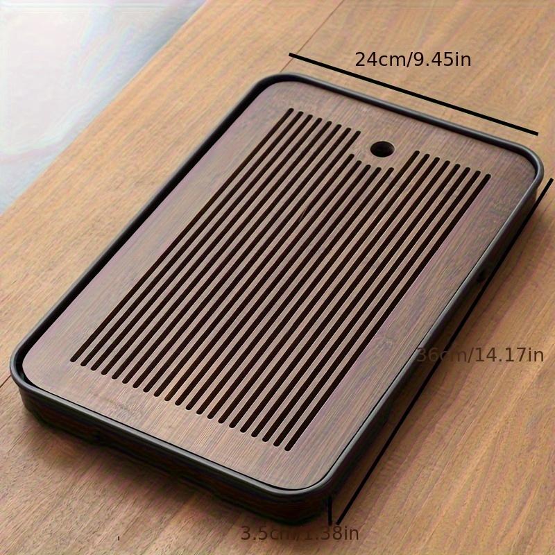 1 шт. поднос для чая, бытовой простой маленький поднос для чая, Тип хранения воды, бамбуковое сиденье для чая, круглый поднос для чая для использования в чайном домике