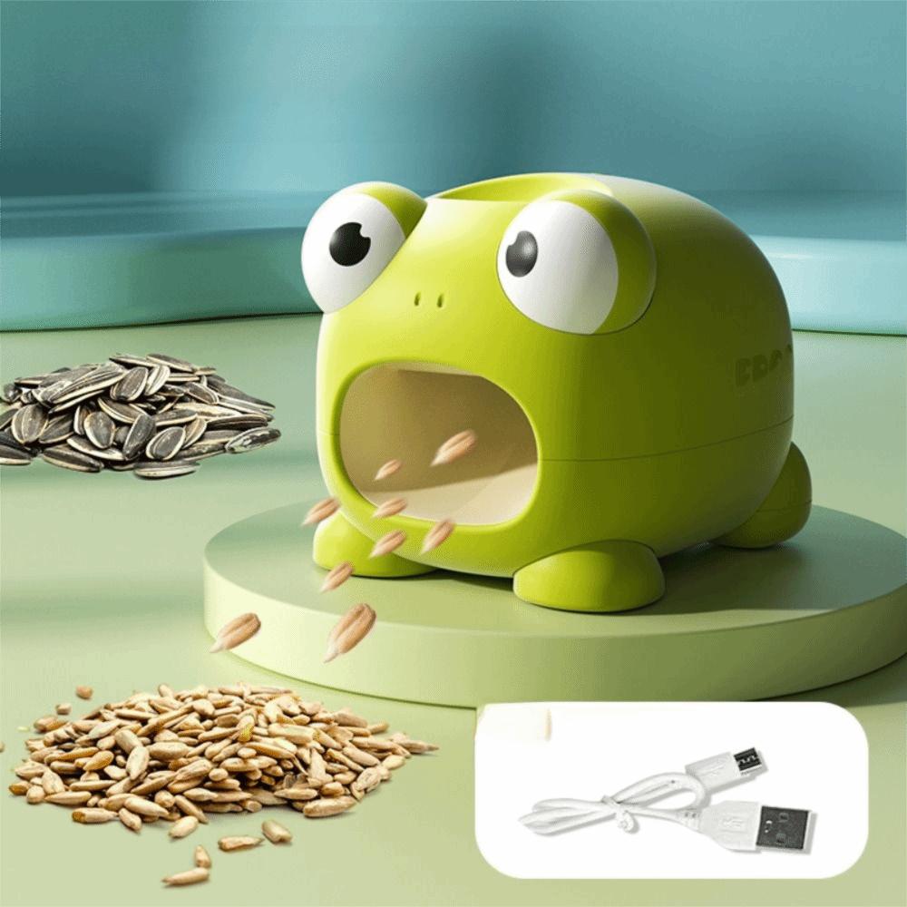 Frog Shaped Sunflower Seed Peeler Porous Automatic Shelling Machine Electric Nut Opener  Nut Lovers