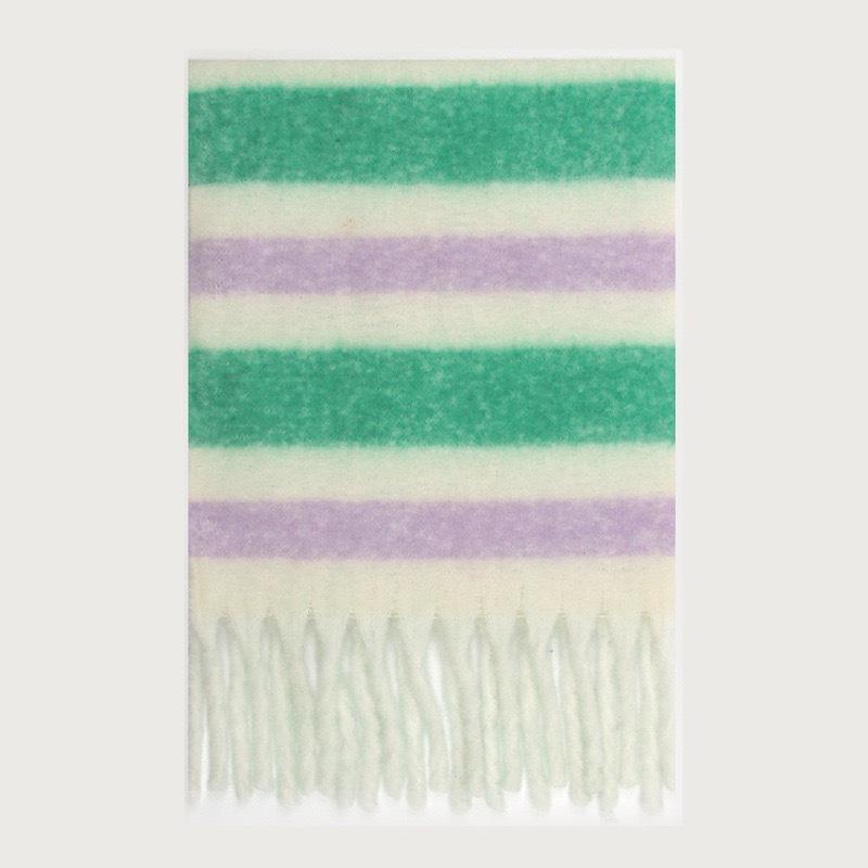 Tonglu Plaid Scarf New Imitation Cashmere Mohair Autumn and Winter Women's Warm Shawl