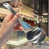 1Pieces Stainless Steel Spoon Korean Long Handle Tableware Thicken Stirring Ice Spoon Meal Spoon Outdoor Tableware