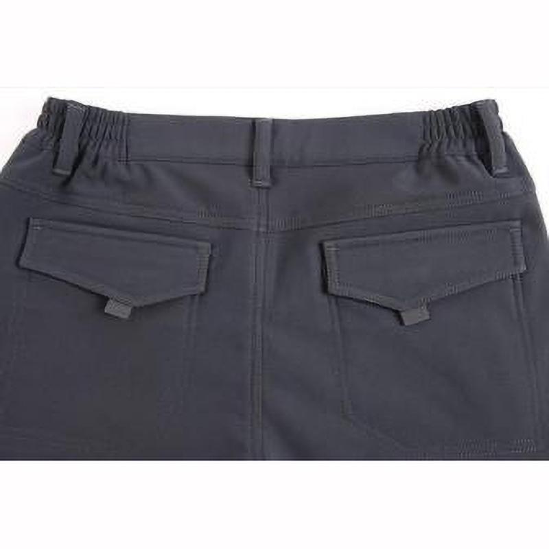 Мужские зимние повседневные брюки карго для работы на открытом воздухе, водонепроницаемые брюки с флисовой подкладкой, эластичные, для пеших прогулок, путешествий, рабочая одежда